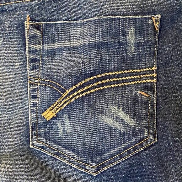 Vintage A.B.S.by Allen Schwartz Womens Blue Stretchy Straight Jeans Size 31 - Picture 6 of 12